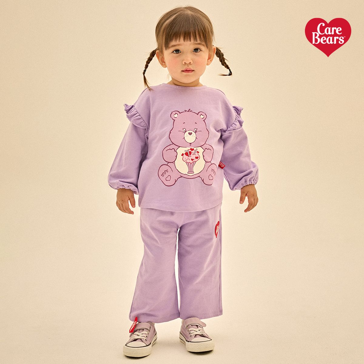 케어베어(CAREBEARS) 쉐어베어 러플소매 와이드상하복