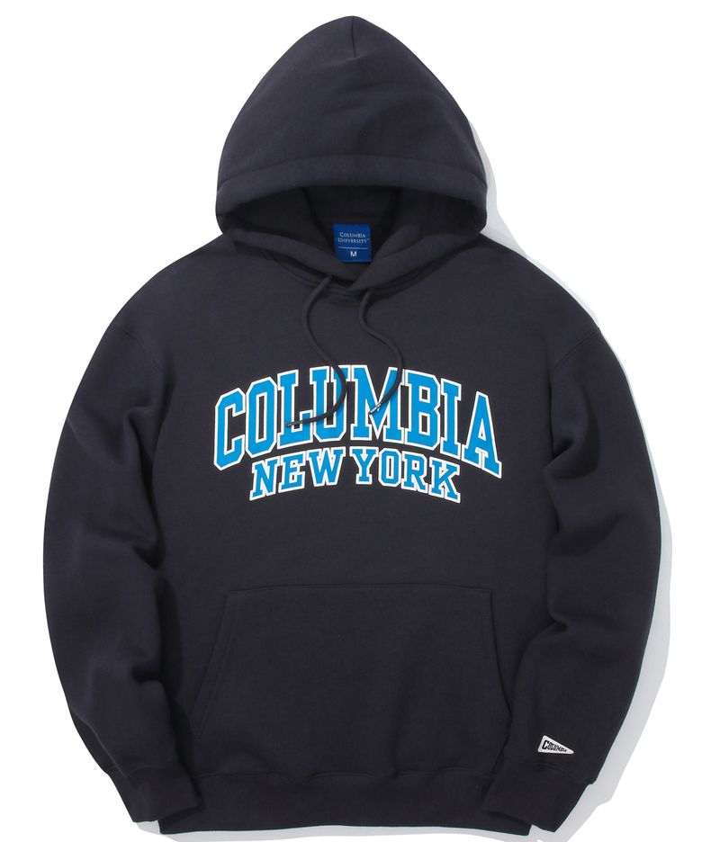 90 S ARCH LOGO FLEECE HOODIE 크라운네이비