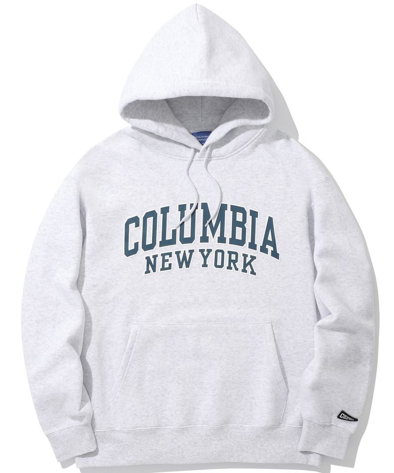 90 S ARCH LOGO FLEECE HOODIE 라이트M그레이