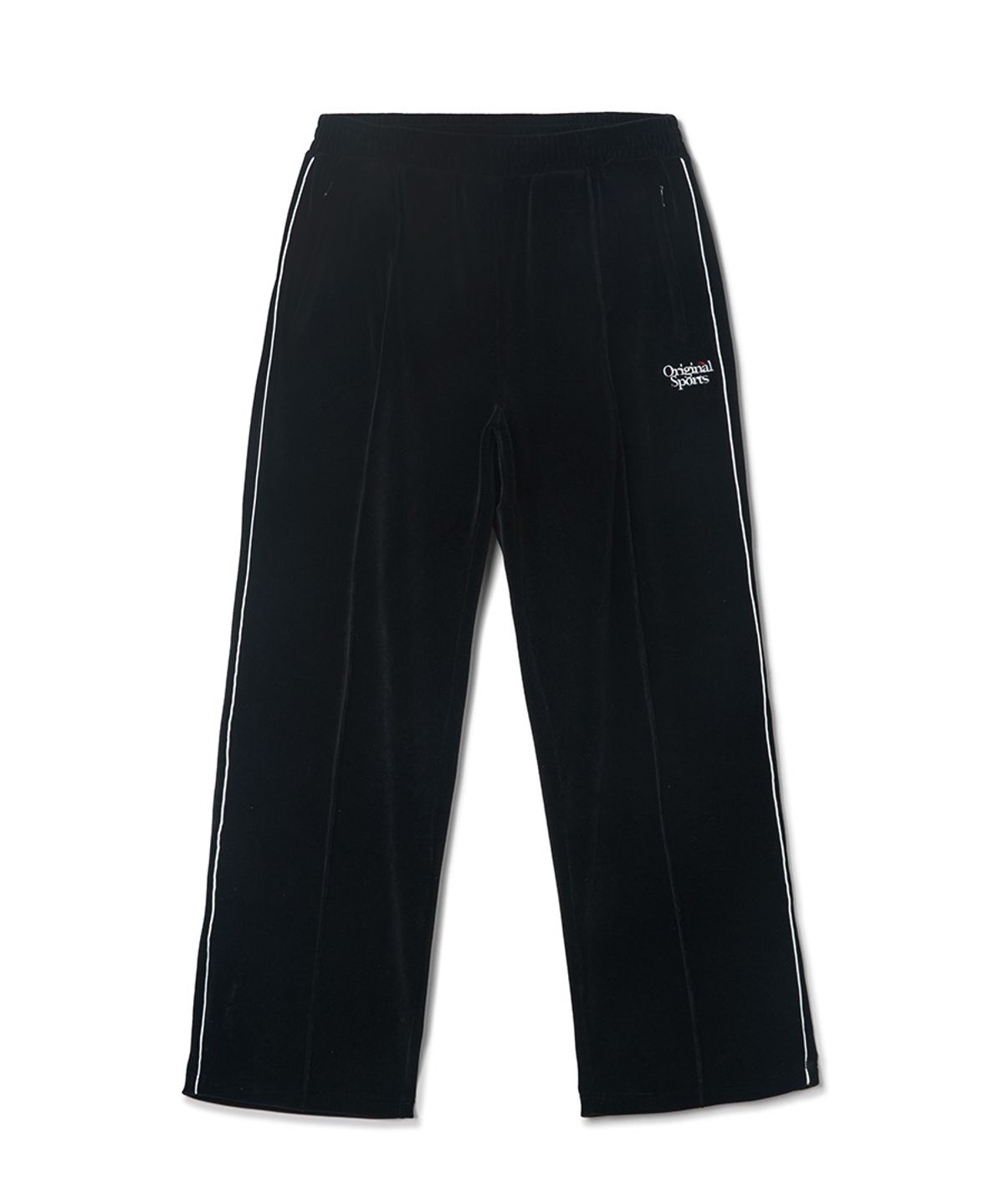 프로-스펙스(PRO-SPECS) VELOUR STRAIGHT PANTS BLAK