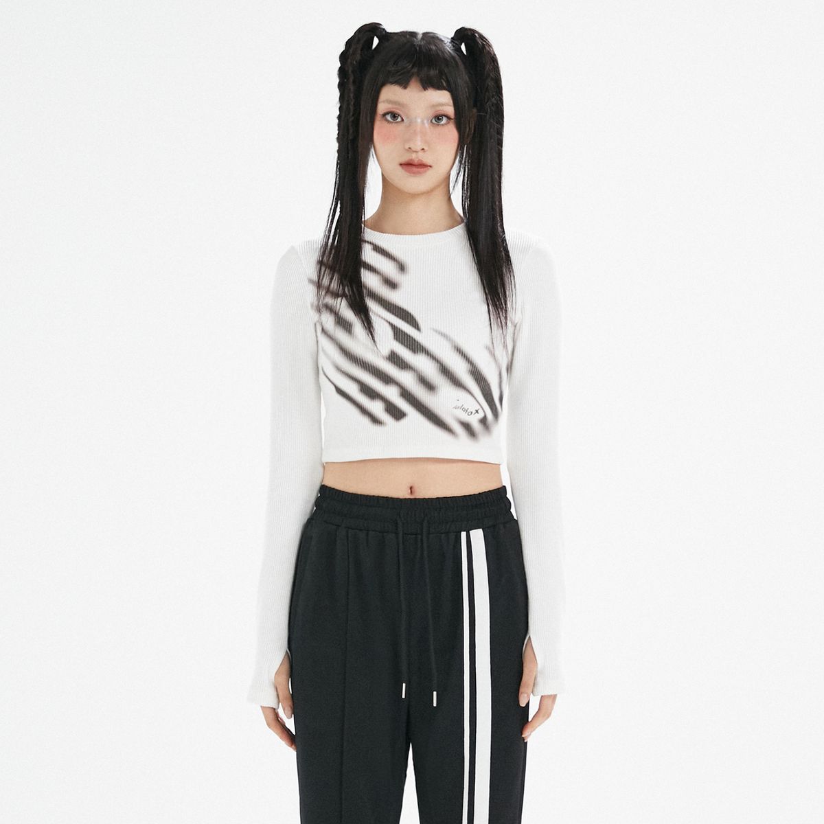 라라폭스(LALAFOX) FOX GRAPHIC PRINTED T-SHIRT WHITE BP3CL001