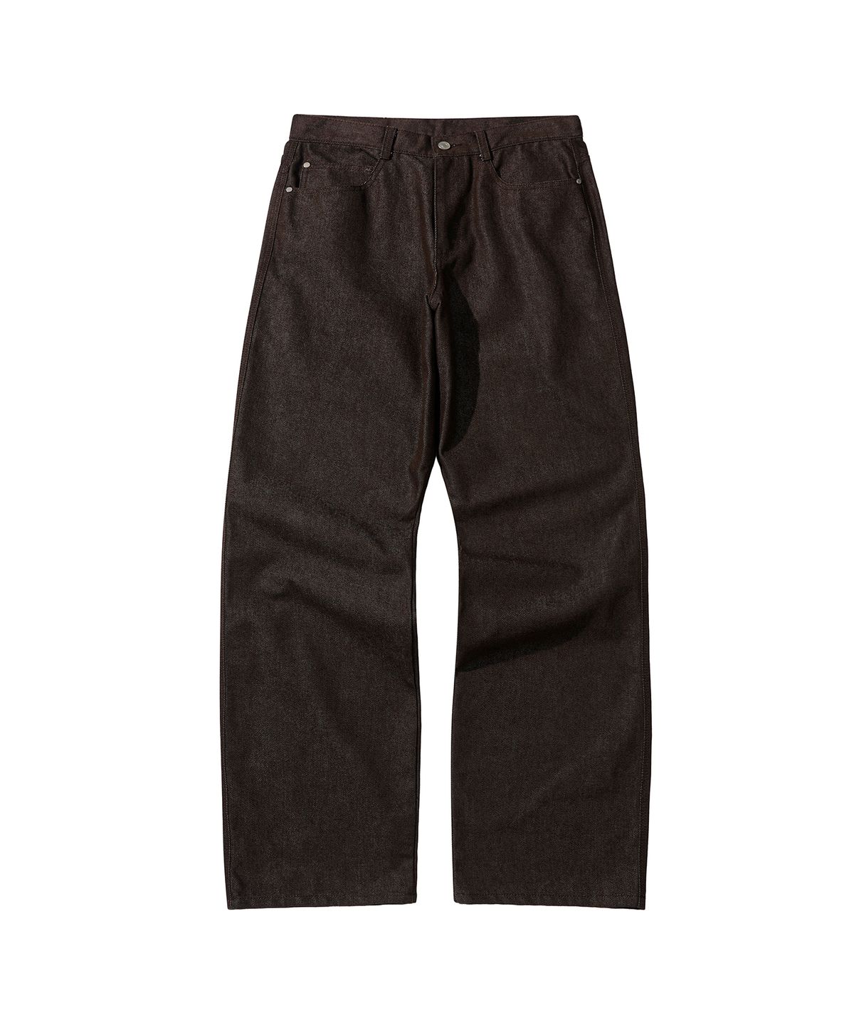 세컨모놀로그(SECONDMONO) 3-Stitch Wide CP Denim Pants [CPBROWN]_SEPT025CPBROWN