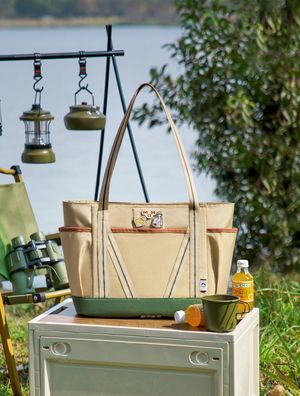 영투어 쇼퍼 토트백 리미티드 - 네이처그린