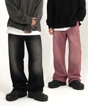 틴 워싱 컬러 데님 팬츠 (8 Colors)