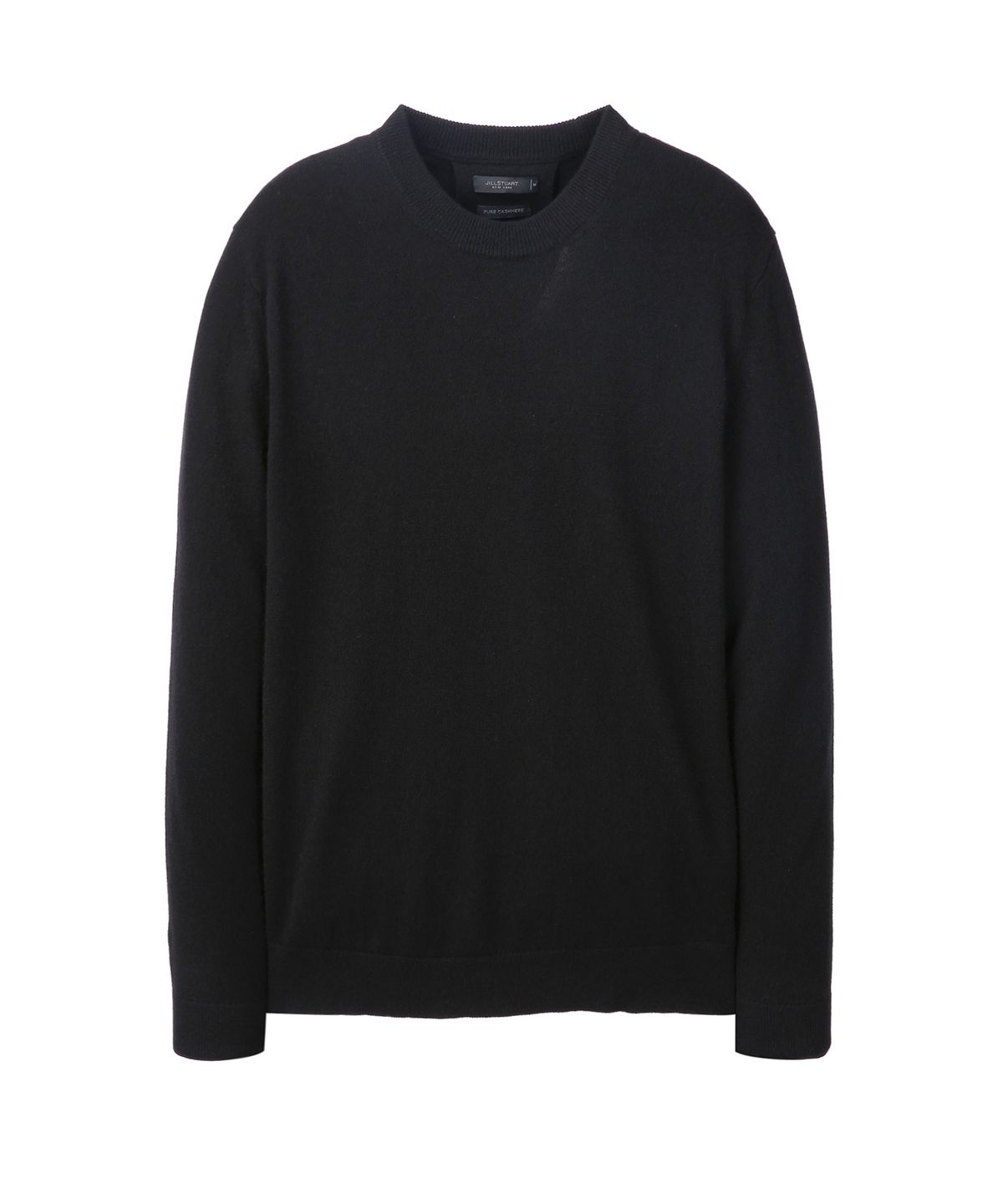 질스튜어트뉴욕 맨(JILLSTUART NEWYORK MEN) 블랙 캐시미어 100 라운드 니트 (JNSW3D201BK)