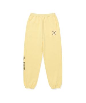 두들 체리 서클 로고 조거 팬츠 [라이트 옐로우]