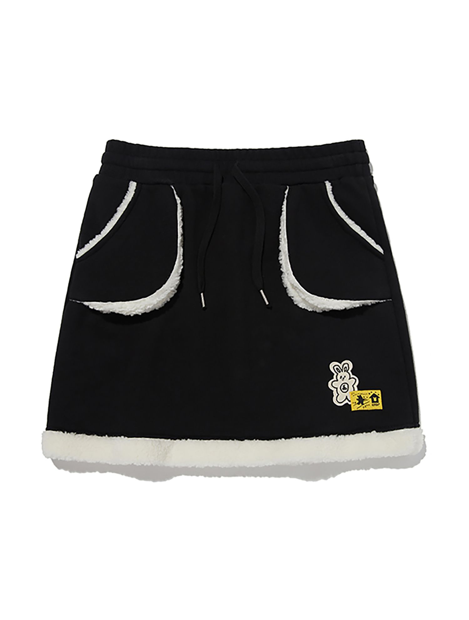 ☆送料・関税込☆KIRSH★WITTY BUNNY NOMAD FUR MINI SKIRT★ MUSINSA公式 | KIRSH Witty Bunny Nomad Fur Mini Skirt [Black]