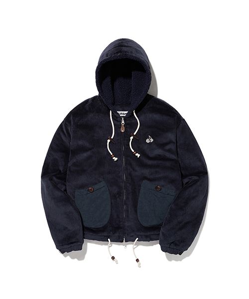 アウターその他 KIRSH Uni Lettering Logo Corduroy Jacket Navy KUQWCJW731M KIRSH ]☆UNI LETTERING LOGO CORDUROY JACKET (KIRSH