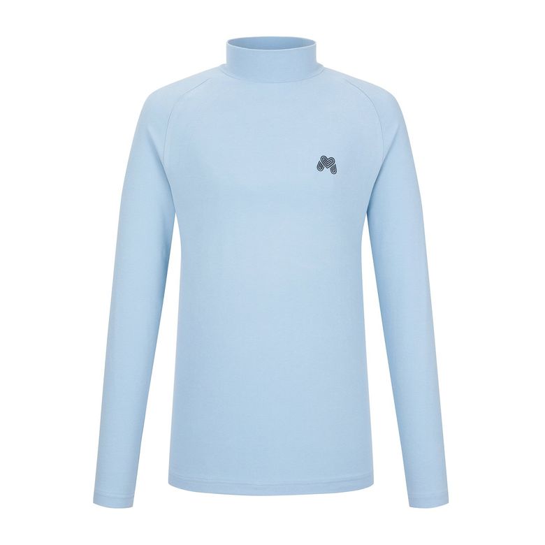 High Neck Raglan Shirts_S/Blue (Men)