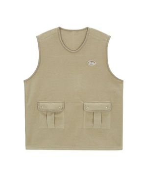 아웃포켓 플리스 베스트 [베이지]