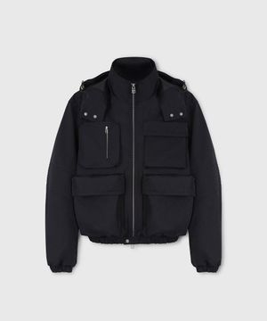 TECHNICAL POCKET HOOD BLOUSON DARK NAVY