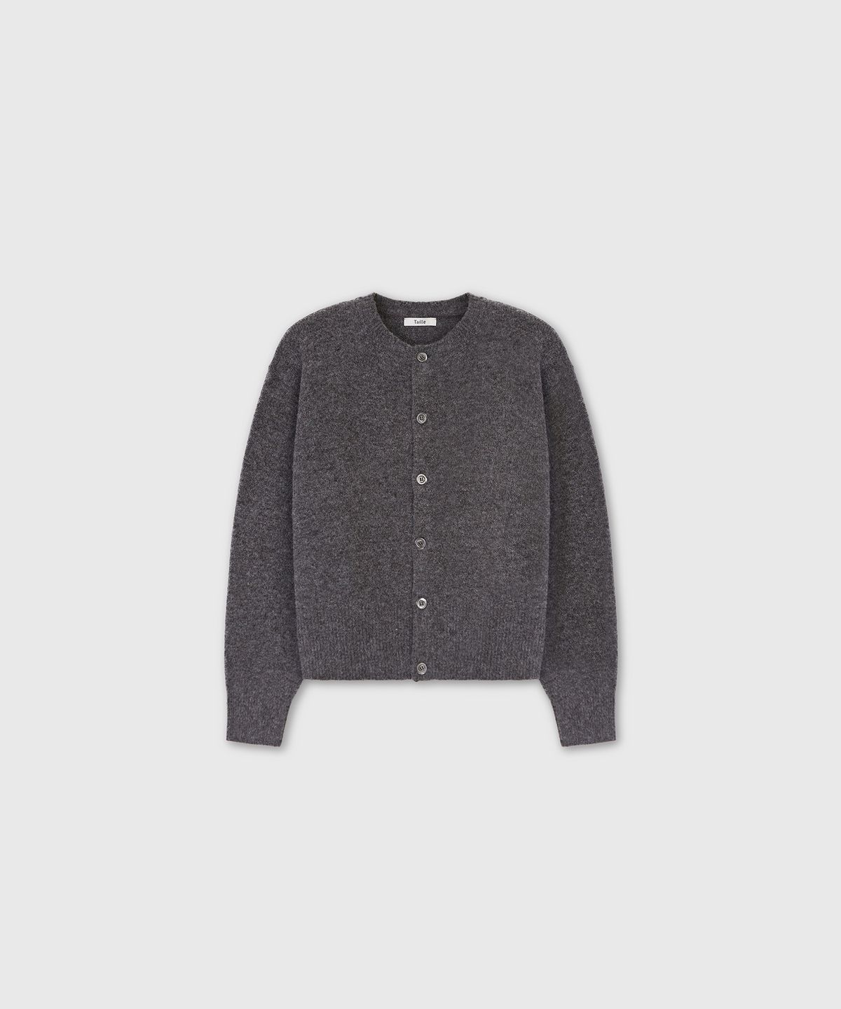 타일레(TAILLE) MARINIERE FINE WOOL CARDIGAN SLATE GREY