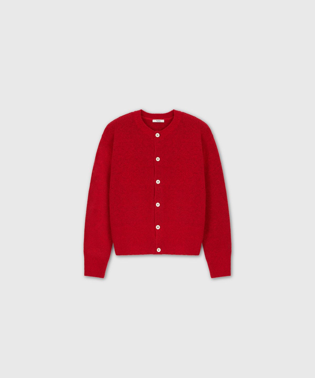 타일레(TAILLE) MARINIERE FINE WOOL CARDIGAN RED
