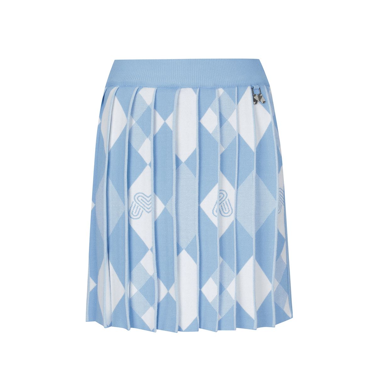 마틴골프(MARTINE GOLF) Argyle Knit Pleats Culotte_S/Blue