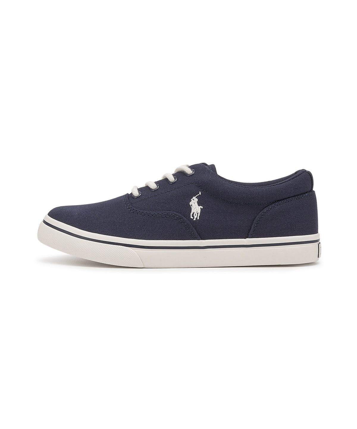 폴로 랄프 로렌 칠드런(POLO RALPH LAUREN CHILDREN) 남아 8-18세 키튼 캔버스 스니커즈 - 네이비