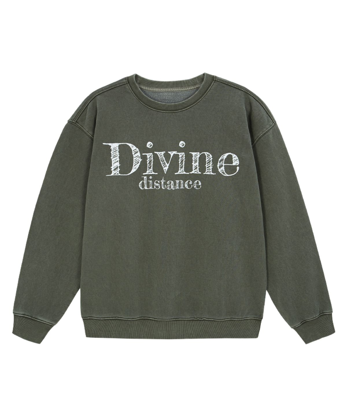 디바인디스턴스(DIVINE DISTANCE) DD 가먼트 맨투맨 [그린]