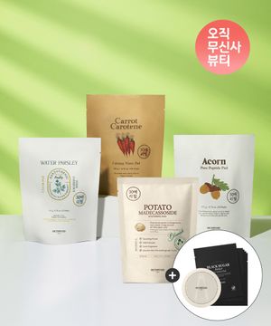 [총100매][2+1] 당근&감자&미나리 외 패드 30매 리필 (패드2매입5개+케이스 증정)