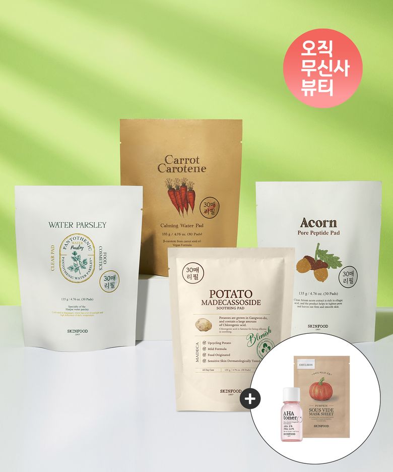 [2+1] [총90매] 패드 30매 리필(+마스크팩1매+토너14ml 증정)