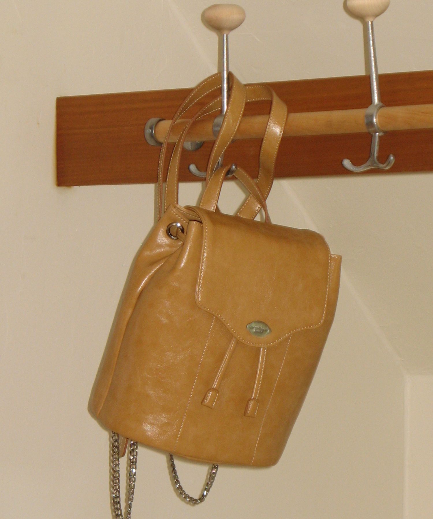 MUSINSA | SOMEWHEREBUTTER fle backpack - caramel