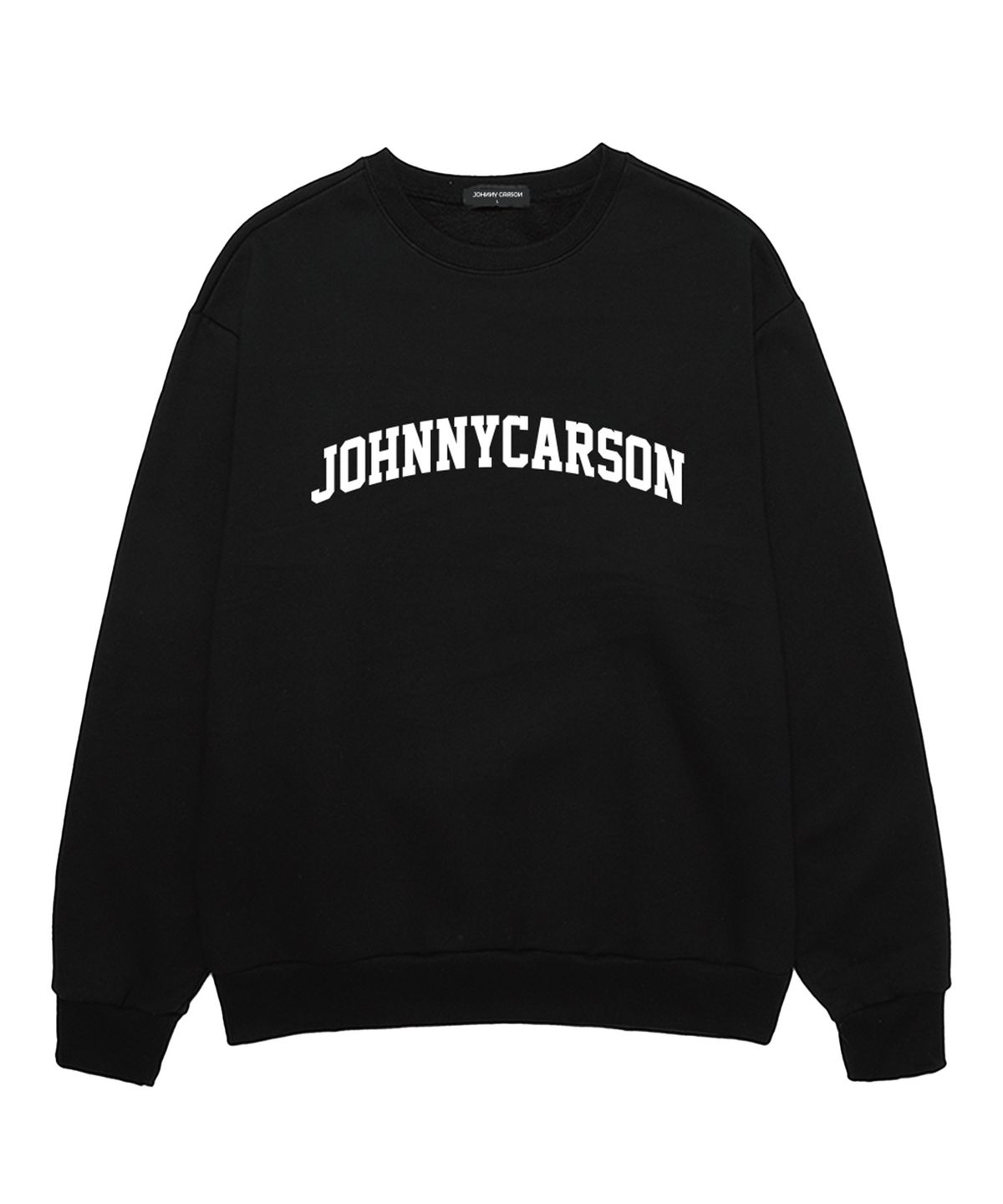 자니카슨(JOHNNY CARSON) ARCH LOGO OVERPIT SWEATSHIRT (JCLTS003) 블랙