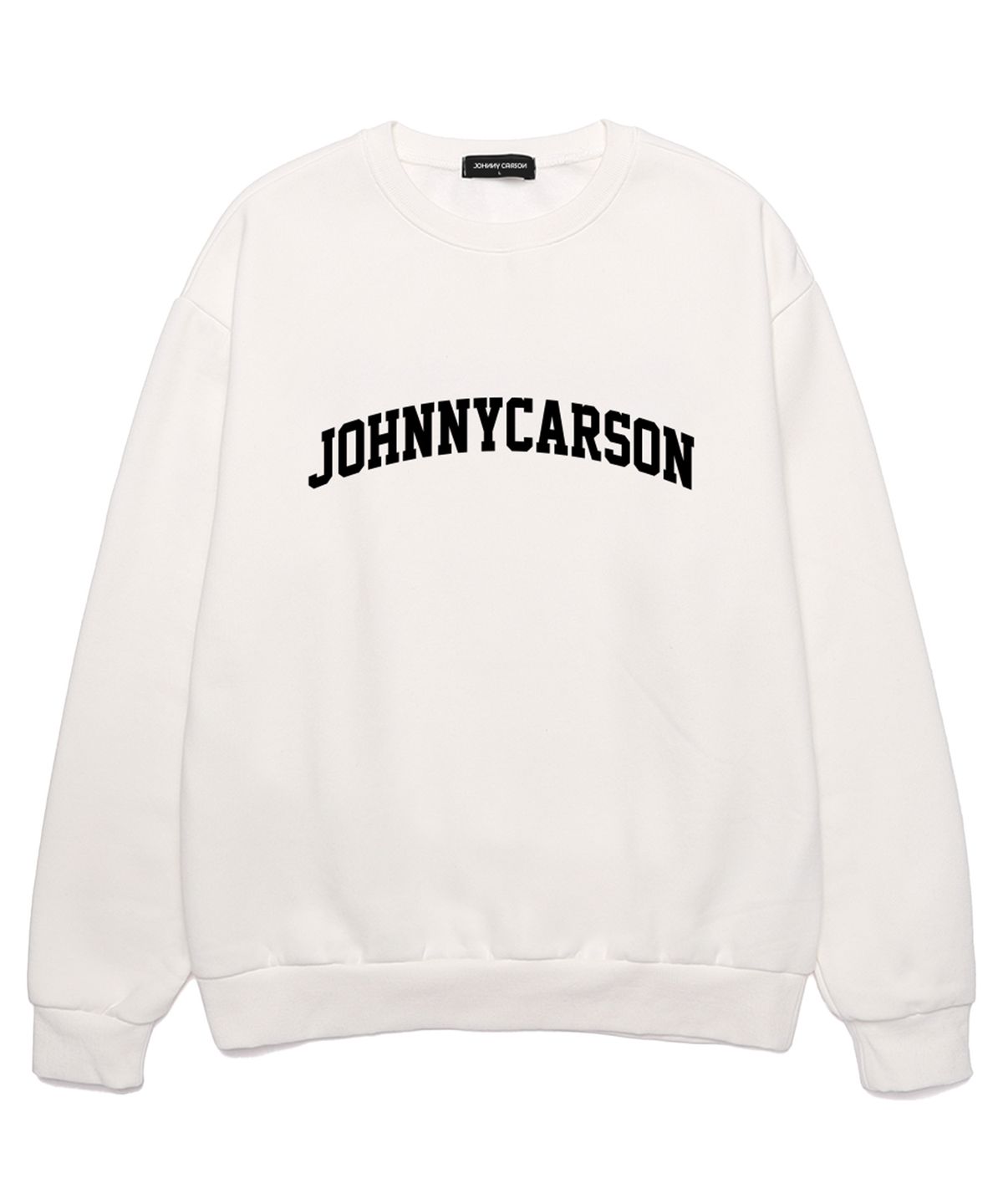 자니카슨(JOHNNY CARSON) ARCH LOGO OVERPIT SWEATSHIRT (JCLTS003) 화이트