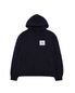 CUBIC LOGO STITCHED ESSENTIAL HOODY (BLACK)