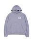 CUBIC LOGO STITCHED ESSENTIAL HOODY (GREY)