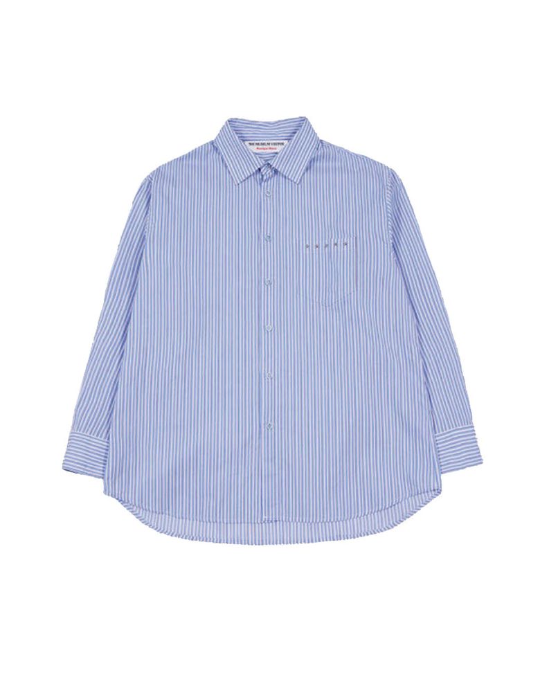 FIVE STAR STUD POCKET SHIRTS (BLUE)