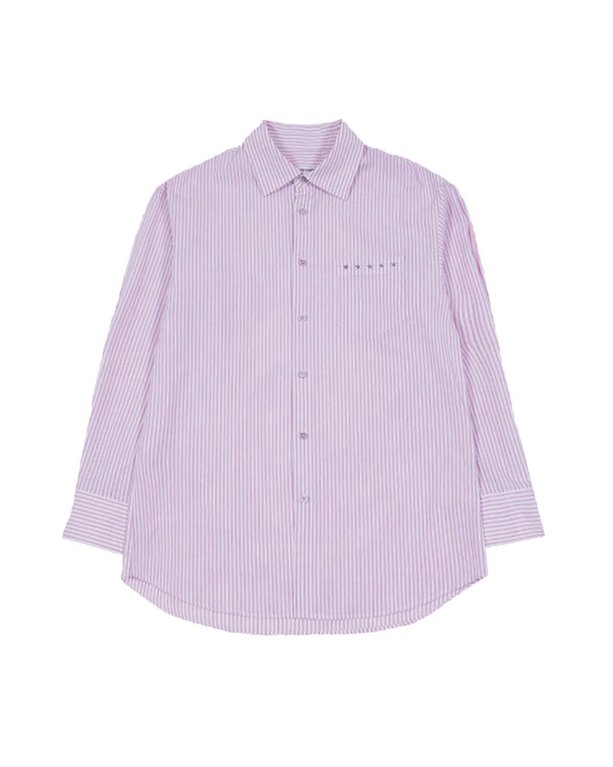 더뮤지엄비지터(THEMUSEUMVISITOR) FIVE STAR STUD POCKET SHIRTS (RED)