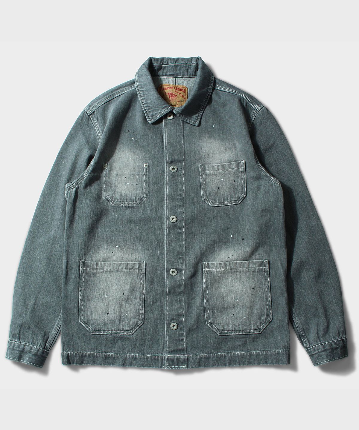 비디알(VDR) FIVE -POCKET CHORE JACKET [Bleach Grey]