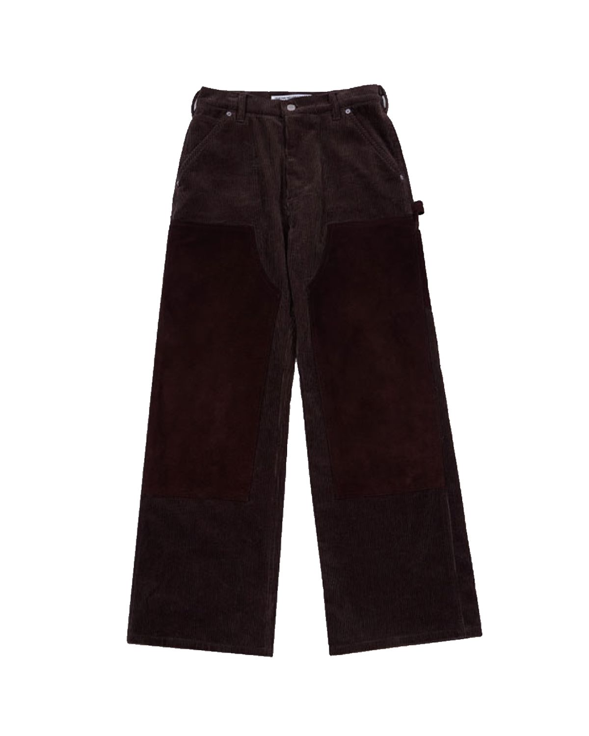 더뮤지엄비지터(THEMUSEUMVISITOR) CORDUROY SUEDE CARPENTER PANTS (BROWN)