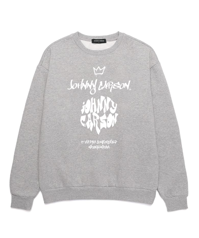 GRAFFITI VER.1 OVERPIT SWEATSHIRT (JCLTS005) 멜란지그레이