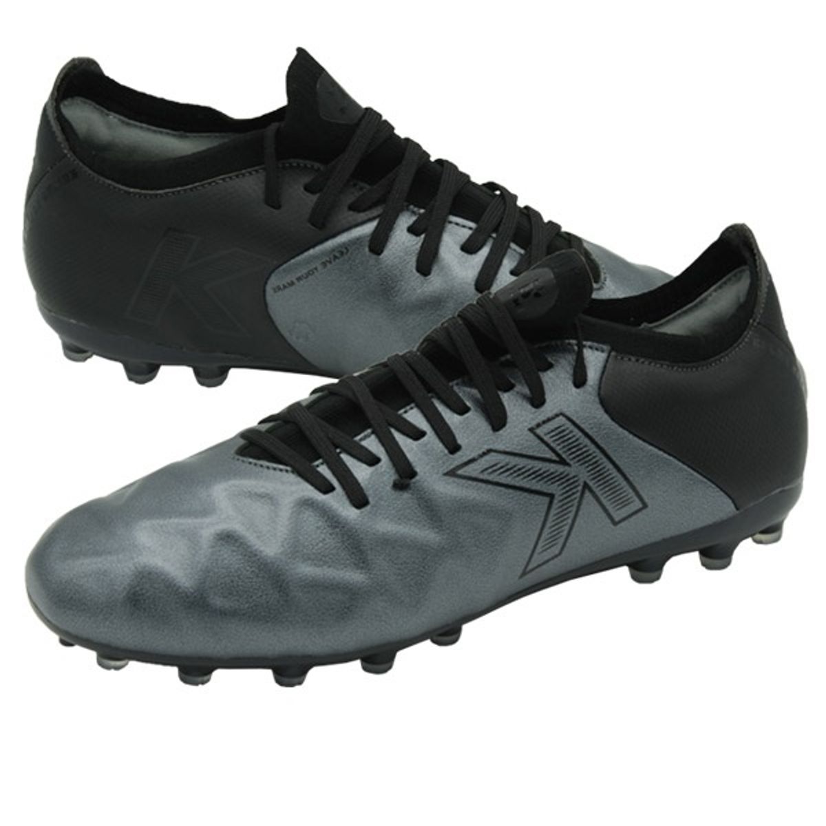 켈미(KELME) ZX80121058 천연가죽 축구화 MG Metal Gray/Black