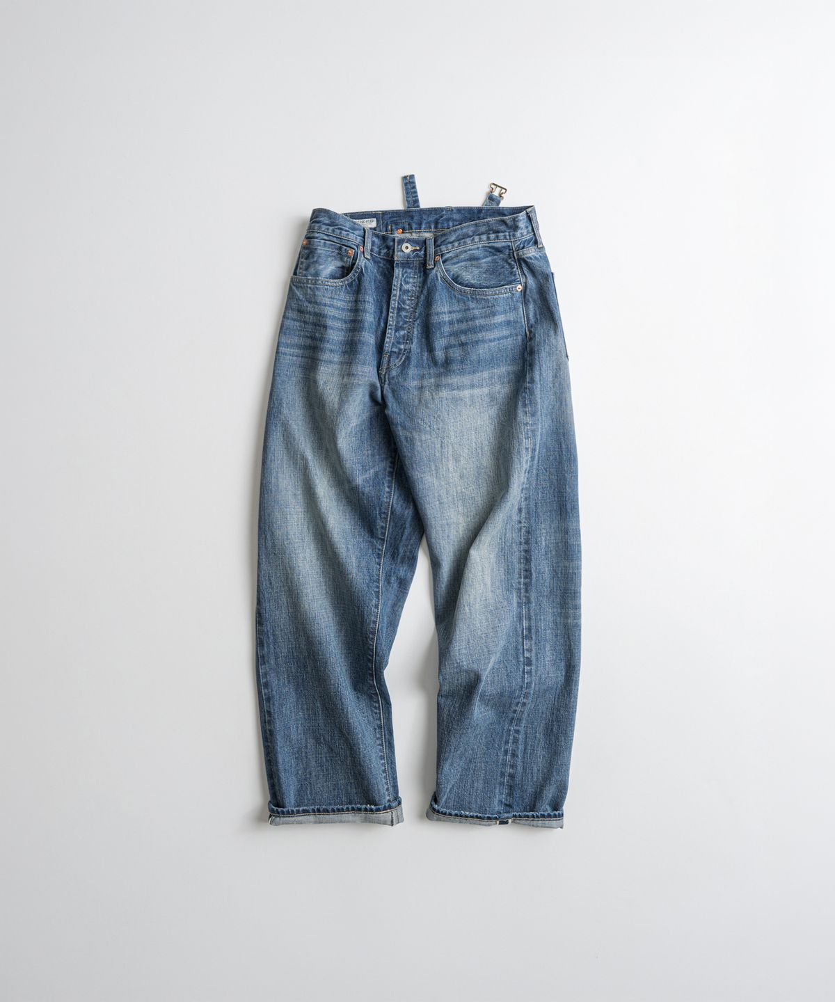 비헤비어(BEHEAVYER) 523L SELVEDGE DENIM PANTS washed blue
