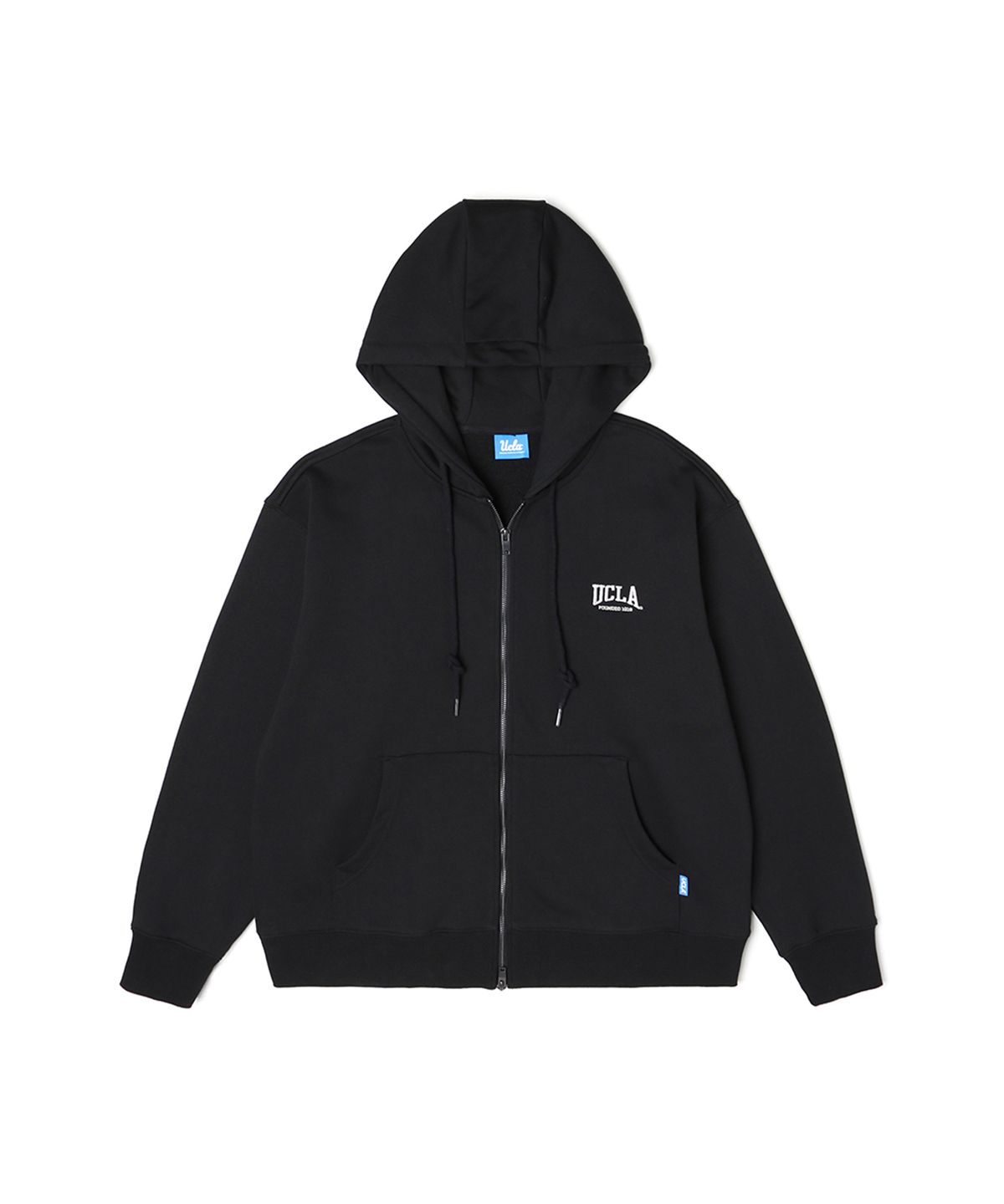 유씨엘에이(UCLA) 남여공용 베이직 후드 집업[BLACK](UZ9GD81_39)