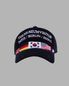 FLAG STITCHED CORDUROY BALLCAP (BLACK)