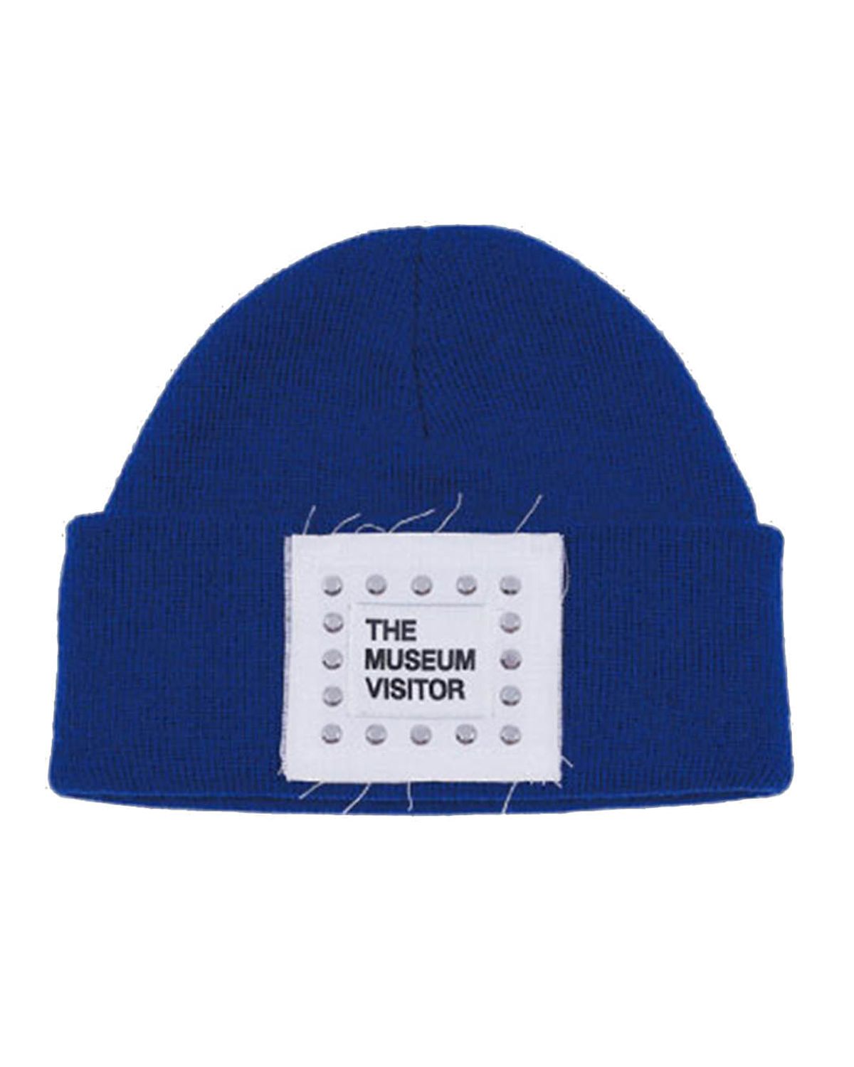 더뮤지엄비지터(THEMUSEUMVISITOR) CUBIC LOGO STITCHED BEANIE (BLUE)