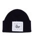 CUBIC LOGO STITCHED BEANIE (BLACK)