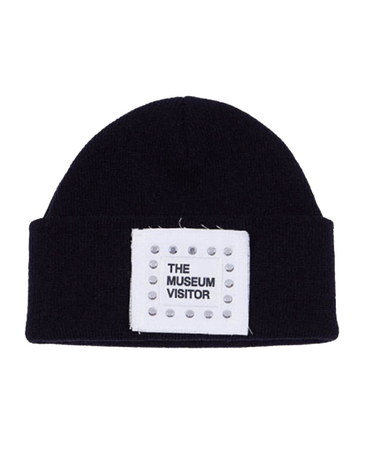 더뮤지엄비지터(THEMUSEUMVISITOR) CUBIC LOGO STITCHED BEANIE (BLACK)