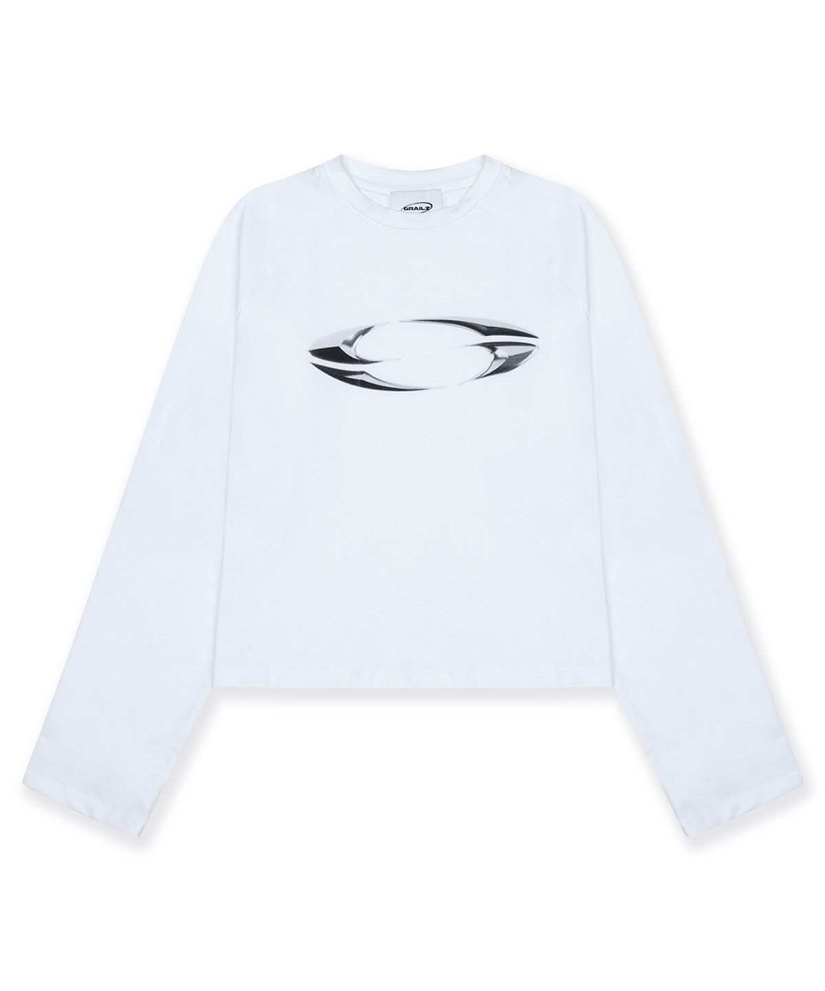 그레일즈(GRAILZ) 3D OVAL LOGO LONG SLEEVE [WHITE]