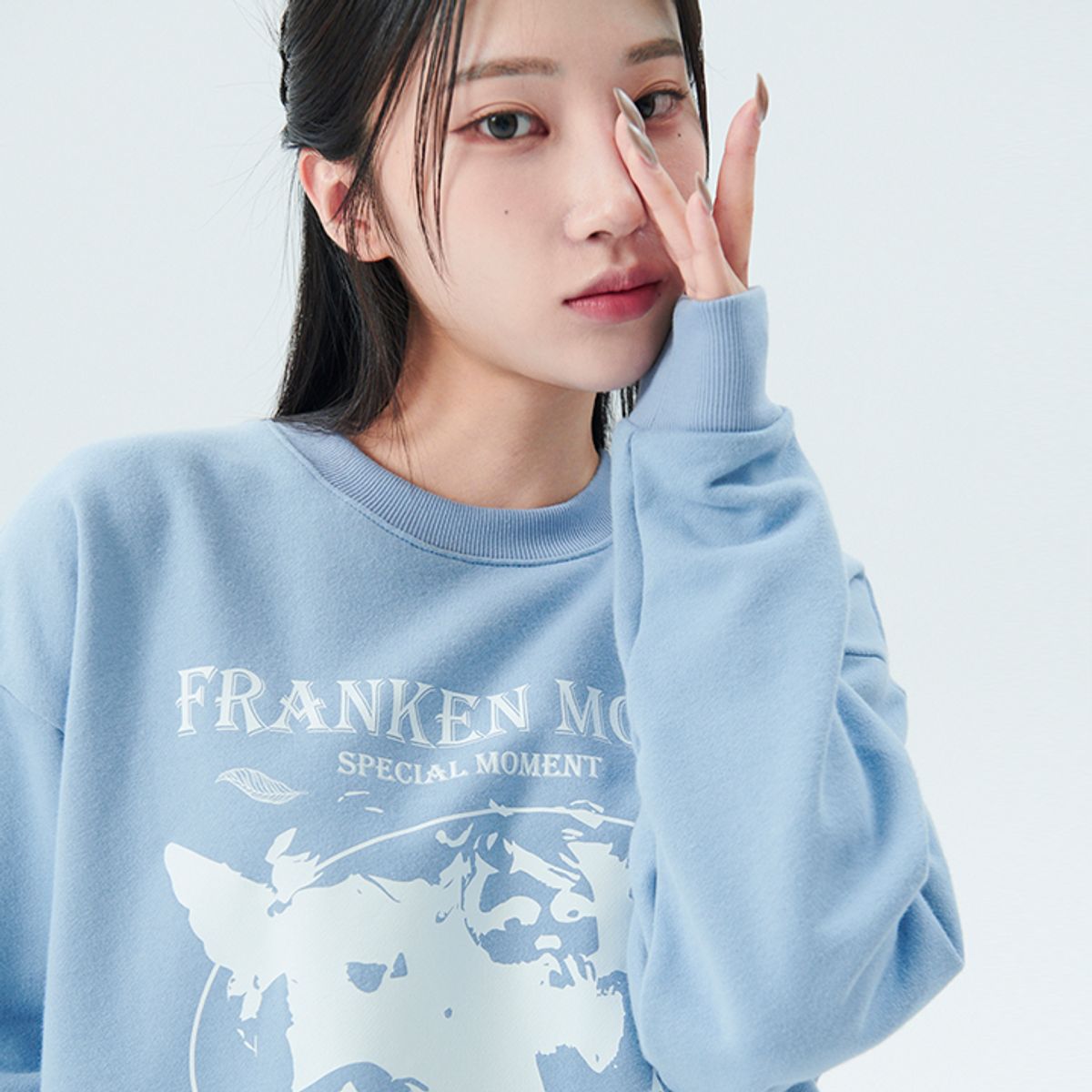 프랑켄모노(FRANKENMONO) (기모) 베이비엔젤 기모 맨투맨