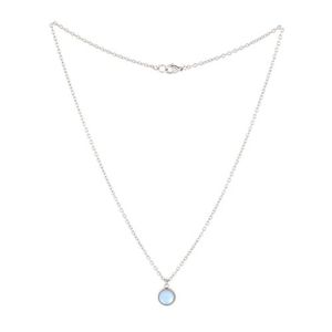 문스톤 팬던트 써지컬스틸 체인목걸이 (J2302-AN125_SV)