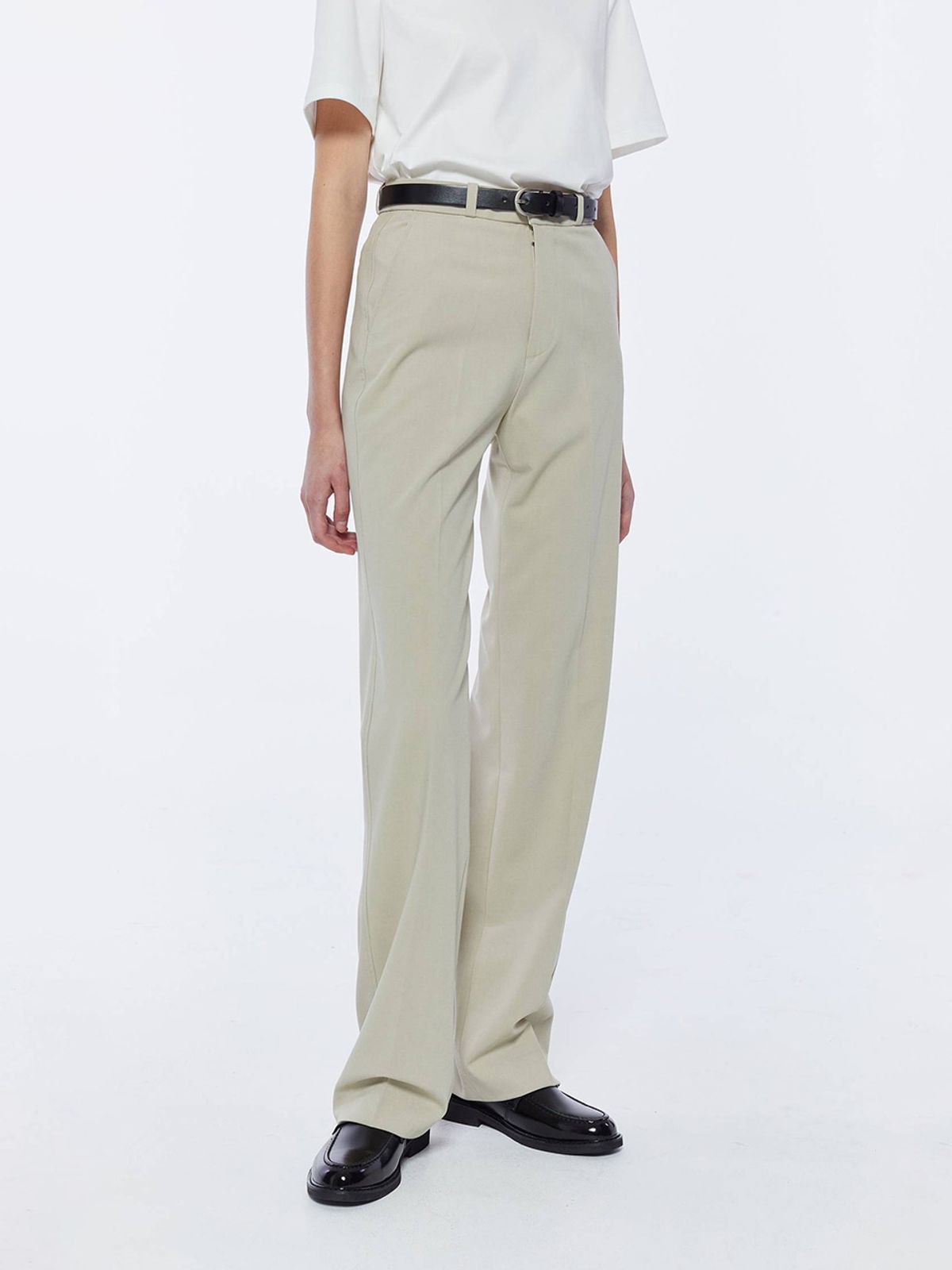 르세지엠(LESEIZEME) Blend Slacks - Beige