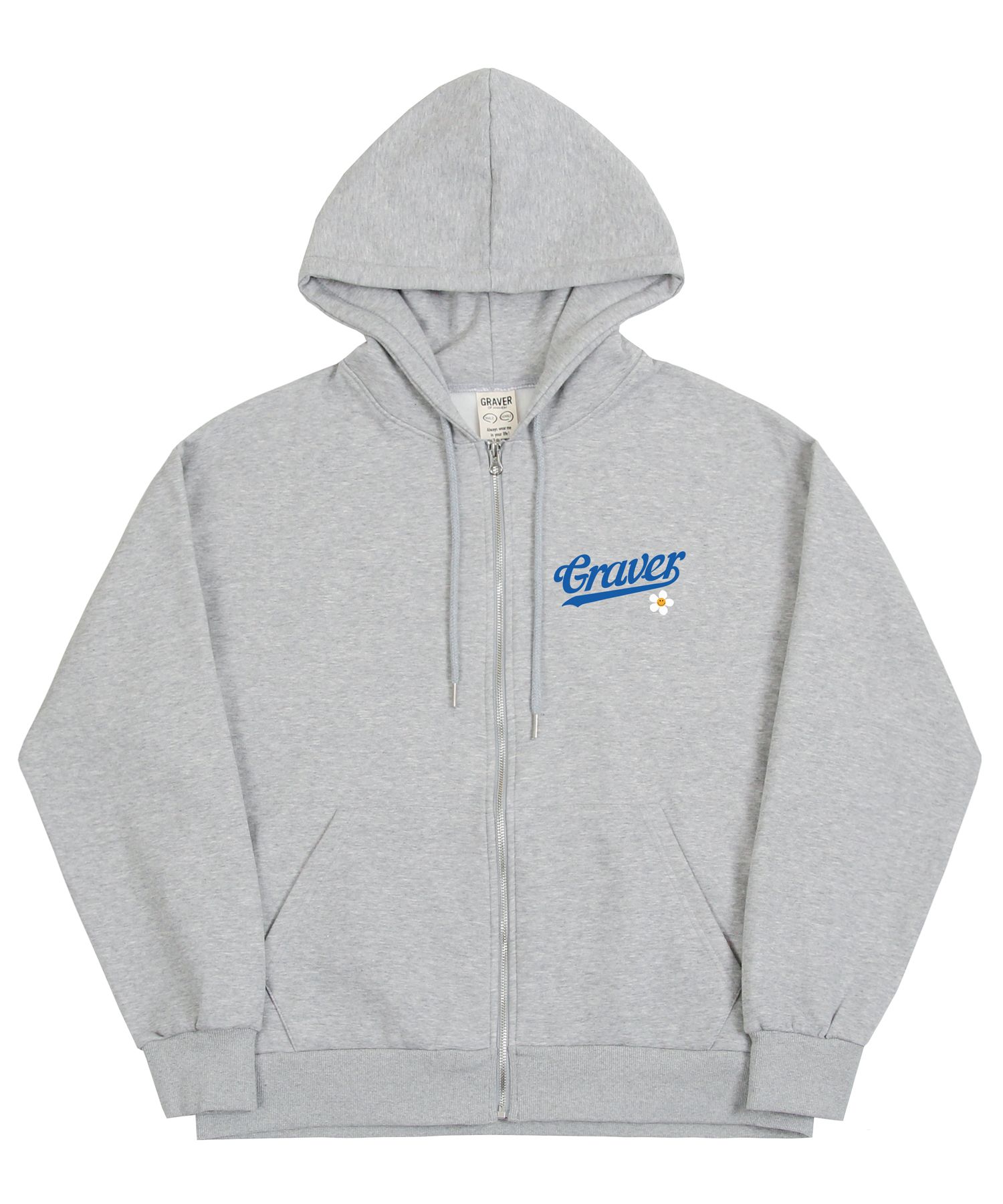 【GRAVER】23FW★ Big Baseball Logo Flower Hood Zip-up GRAVER】23FW☆ Big Baseball Logo Flower Hood Zip-up (GRAVER