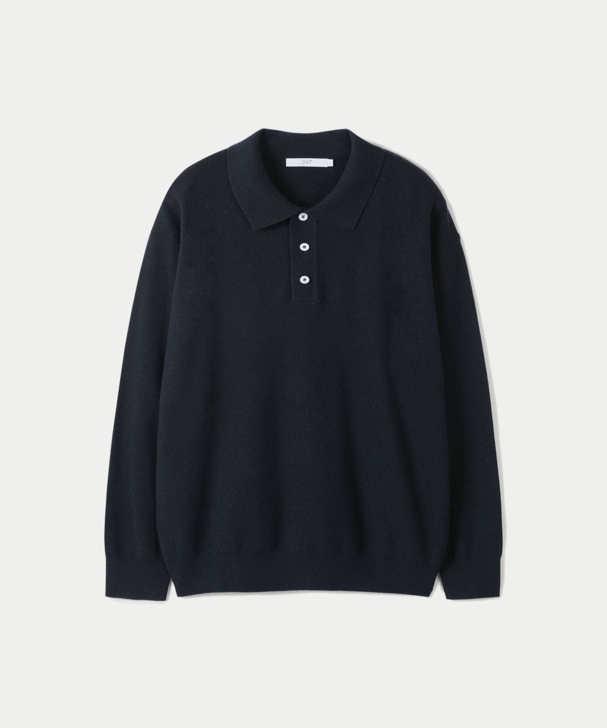 247시리즈(247SERIES) 폴로 칼라 스웨터 DARK NAVY