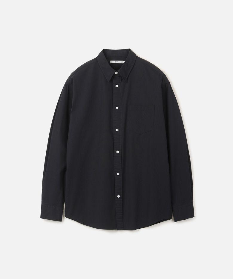 컴팩트 스트레치 옥스포드 셔츠 DARK NAVY