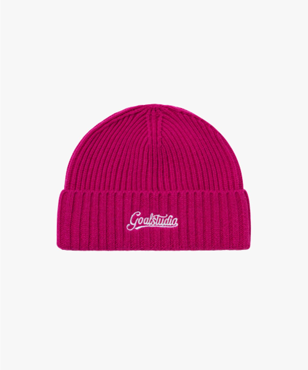 골스튜디오(GOALSTUDIO) SCRIPT LOGO WOOL BEANIE-PINK