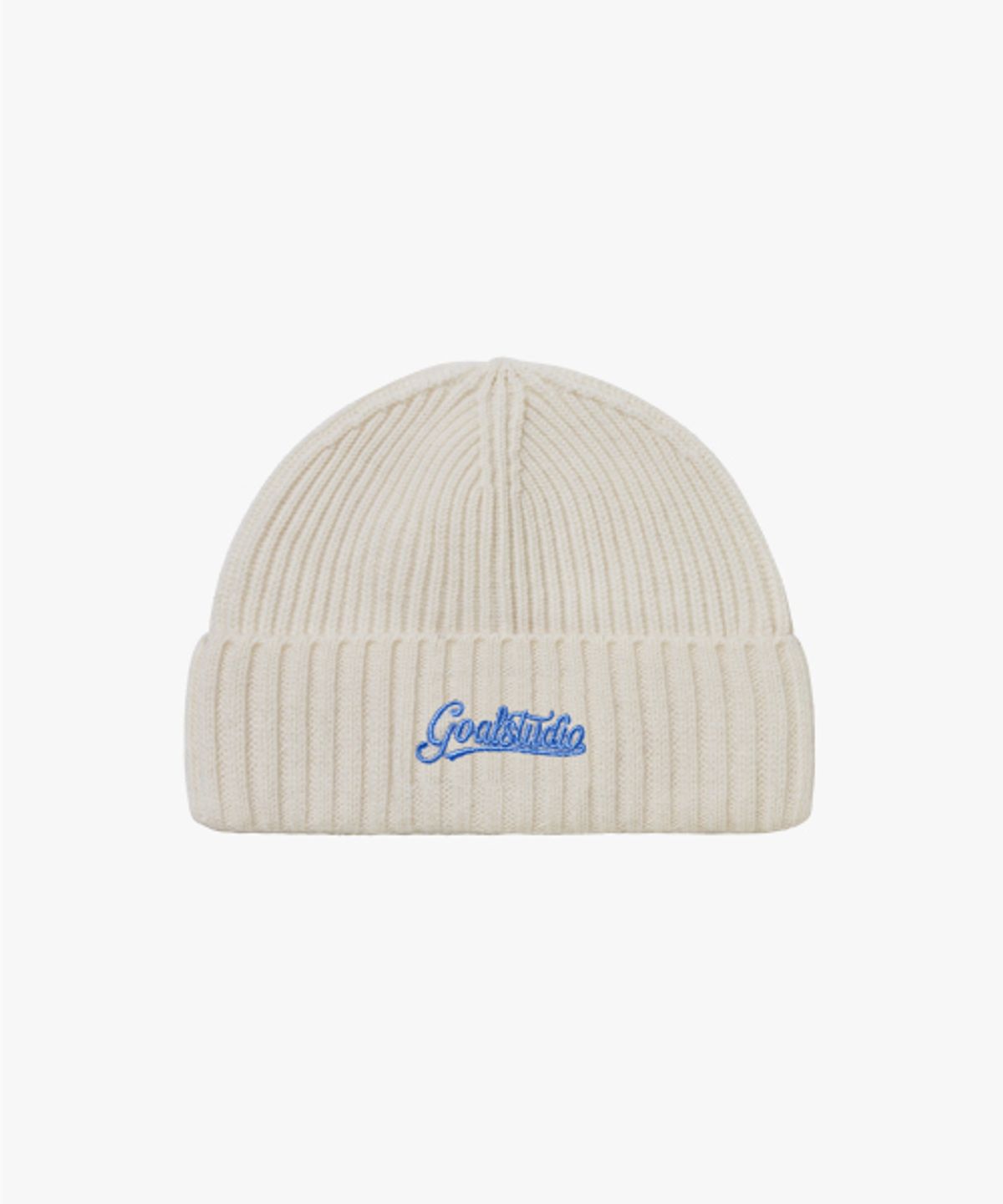 골스튜디오(GOALSTUDIO) SCRIPT LOGO WOOL BEANIE-IVORY