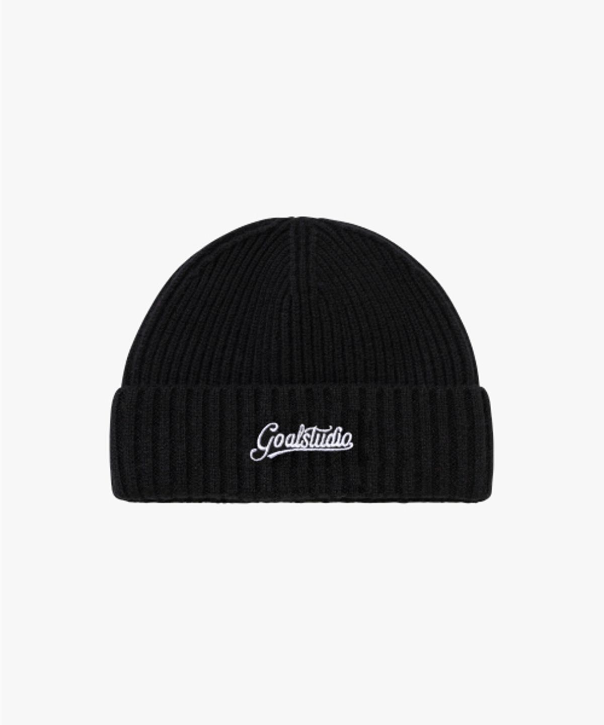 골스튜디오(GOALSTUDIO) SCRIPT LOGO WOOL BEANIE-BLACK