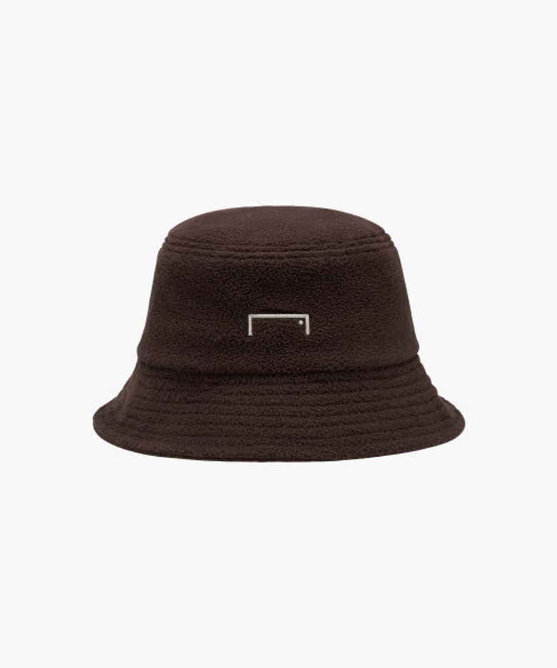 ESSENTIAL MICRO FLEECE BUCKET HAT-BROWN